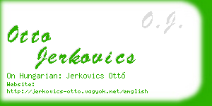 otto jerkovics business card